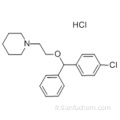Pipéridine, chlorhydrate de 1- [2 - [(4-chlorophényl) phénylméthoxy] éthyle] -, CAS 14984-68-0